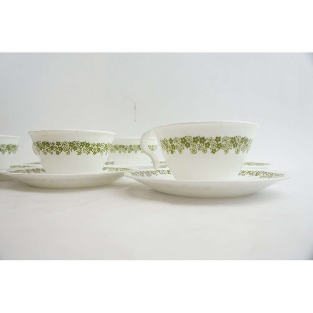 Corning Corelle Cup & Saucer Set Spring Blossom Crazy Daisy 12 Piece VGC - Picture 2 of 7